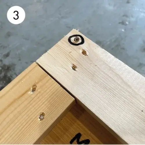 Step 3: Locate and identify the fixing screws around the crate.