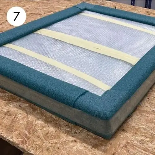 Step 7: Cut the tape from the picture corners and edging.